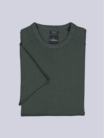 engbers Herren Basic-Shirt "My Favorite" organic Dunkelgruen 38843 engbers Herren Basic-Shirt "My Favorite" organic Dunkelgruen 38843