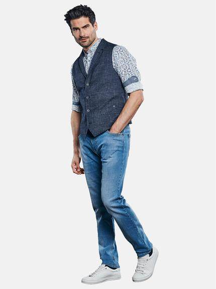 engbers Herren Sakko-Weste dezent gemustert Saphirblau 32185 engbers Herren Sakko-Weste dezent gemustert Saphirblau 32185