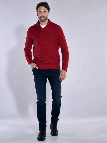 engbers Herren Pullover regular Feuerrot 37616