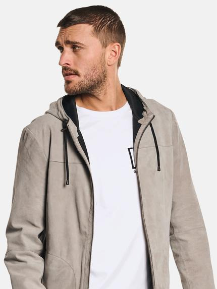 emilio adani Herren Lederjacke Nubukleder Beige 32571 emilio adani Herren Lederjacke Nubukleder Beige 32571