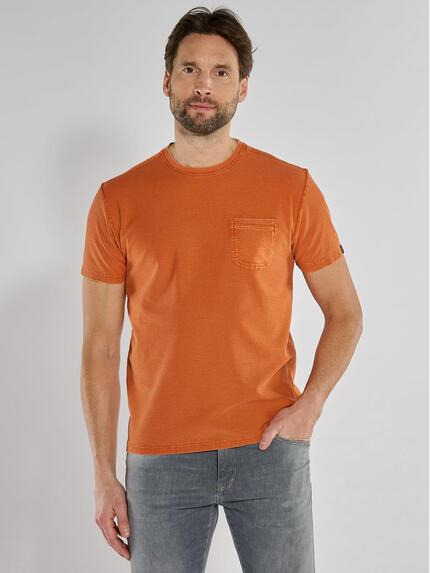 engbers T-Shirt strukturiert Orange