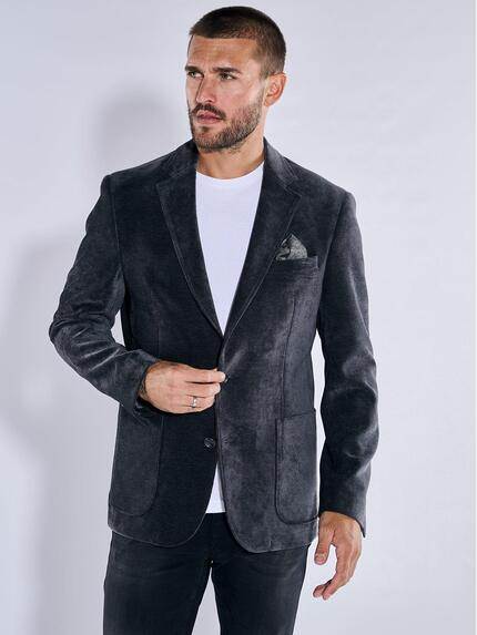 emilio adani Herren Freizeit-Sakko slim fit Grau 37571