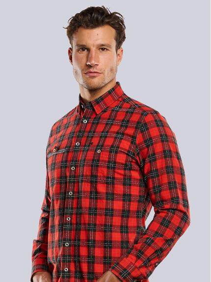 engbers Herren Langarm-Hemd kariert Feuerrot 33646 engbers Herren Langarm-Hemd kariert Feuerrot 33646