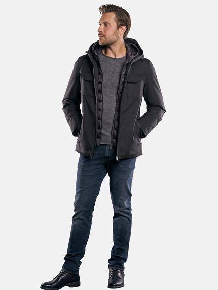 emilio adani Herren Jacke mit Sorona® Füllung Schwarz 30155 emilio adani Herren Jacke mit Sorona® Füllung Schwarz 30155