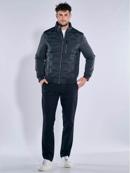emilio adani Herren Steppjacke regular Blau 39089