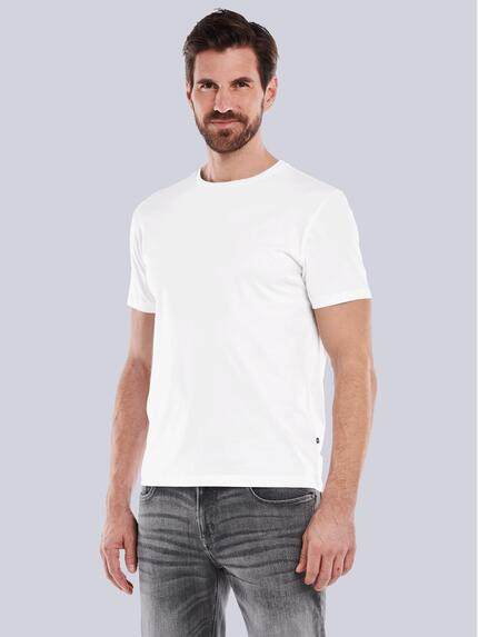 ENGBERS GERMANY T-Shirt aus Supima Baumwolle Reinweiss