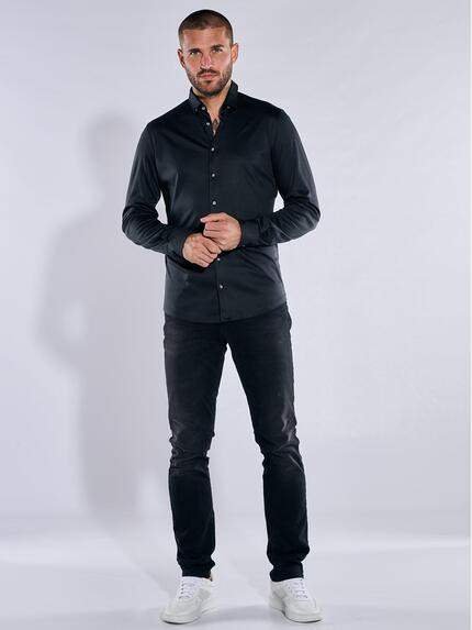 emilio adani Herren Hemd aus der "My Favorite" Kollektion Schwarz 32987