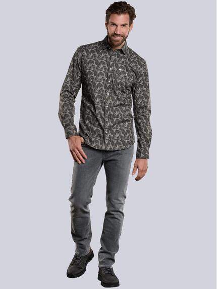 engbers Herren Langarm-Hemd gemustert Oliv 34193 engbers Herren Langarm-Hemd gemustert Oliv 34193