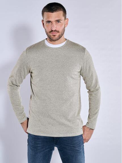 emilio adani Langarm-Shirt slim fit Beige