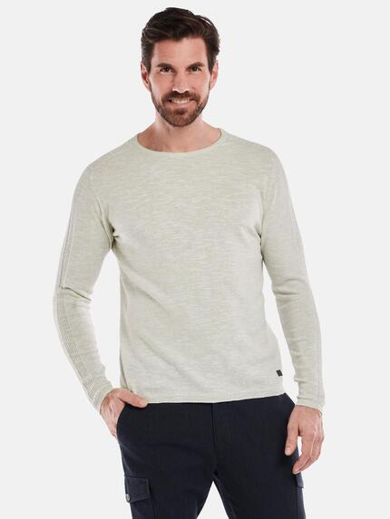 ENGBERS GERMANY Pullover meliert Sand