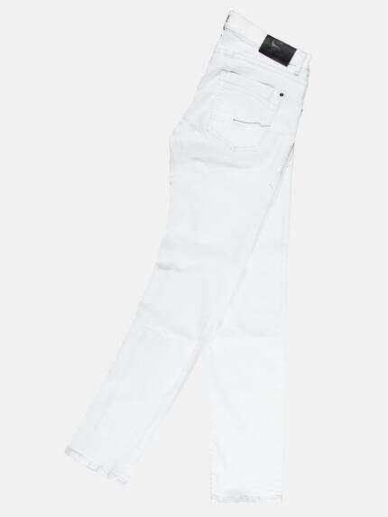 emilio adani Herren Stretch Denim mit hinterlegten Destroys Weiß 29277 emilio adani Herren Stretch Denim mit hinterlegten Destroys Weiß 29277