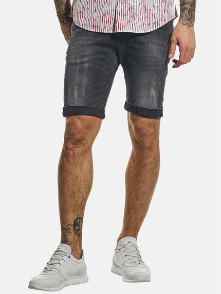 emilio adani High Stretch Denim-Short Schwarz