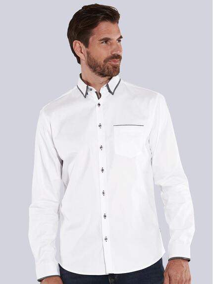 engbers Herren Langarm-Hemd uni Weiß 35800 engbers Herren Langarm-Hemd uni Weiß 35800