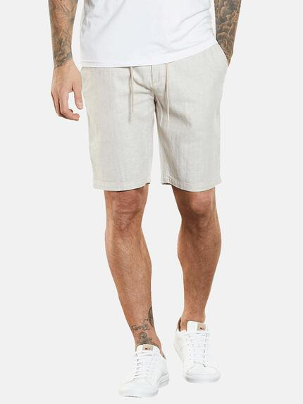 emilio adani Chino-Bermuda mit Leinenanteil Beige