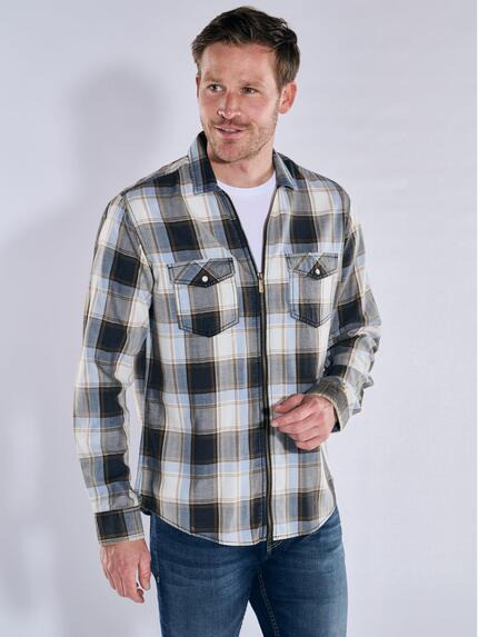 engbers Overshirt kariert Anthrazit