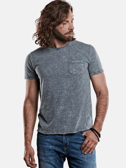 emilio adani Rundhals T-Shirt Petrolblau