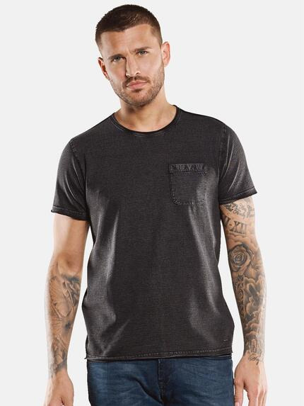 emilio adani T-Shirt in Ottoman-Qualität Anthrazit