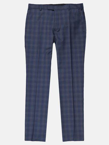 emilio adani Herren karierte Business-Hose Blau 29029 emilio adani Herren karierte Business-Hose Blau 29029