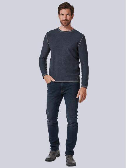engbers Herren Pullover uni Blau 35480 engbers Herren Pullover uni Blau 35480