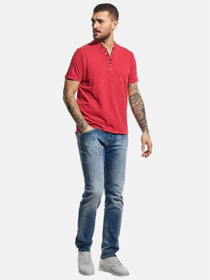 emilio adani Herren Henley Shirt Rot 31124 emilio adani Herren Henley Shirt Rot 31124
