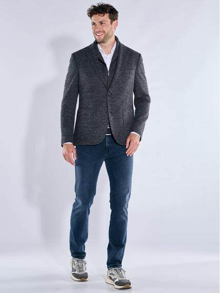 emilio adani Herren Sakko aus italienischem Warenmaterial Saphirblau 39380