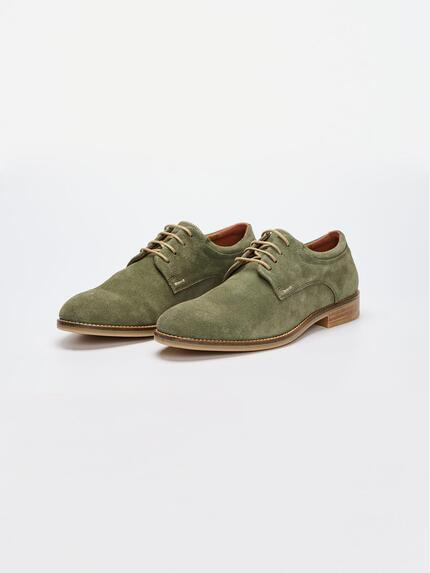engbers Herren Halbschuh aus Leder Grün 36707 engbers Herren Halbschuh aus Leder Grün 36707