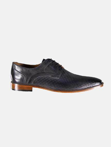 emilio adani Modischer Business-Schuh mit Prägung Dunkelgrau