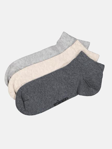 emilio adani Sneakersocken 3er Pack Silbergrau