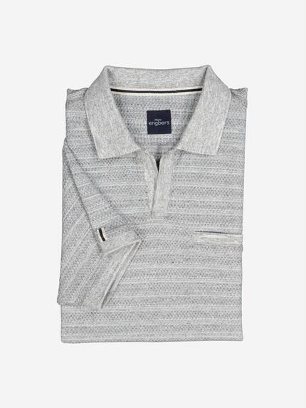 engbers Herren Polo-Shirt strukturiert Grau 37136 engbers Herren Polo-Shirt strukturiert Grau 37136
