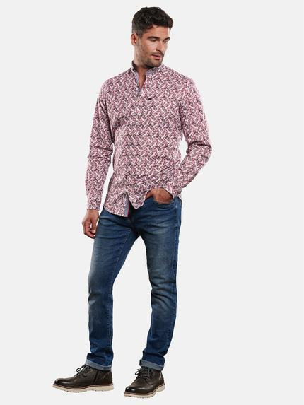 engbers Herren Langarm-Hemd gemustert Feuerrot 32435 engbers Herren Langarm-Hemd gemustert Feuerrot 32435