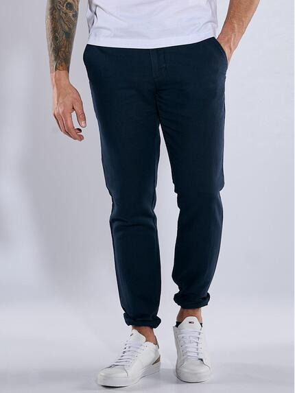 emilio adani Chino slim fit Marineblau