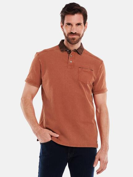 engbers Polo-Shirt aus Baumwolle Rostorange