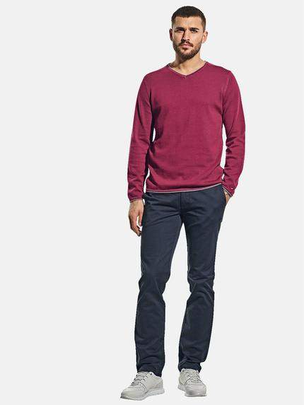 emilio adani Herren Hochwertiger Pullover Mit Elegantem V-Ausschnitt Violett 31008 emilio adani Herren Hochwertiger Pullover Mit Elegantem V-Ausschnitt Violett 31008