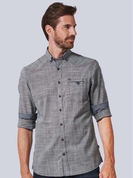 engbers Herren Langarm-Hemd uni Grau 35220 engbers Herren Langarm-Hemd uni Grau 35220