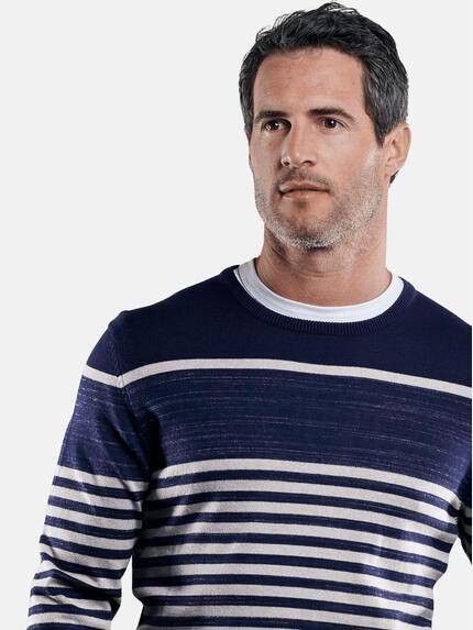 engbers Herren Gestreifter Pullover Marineblau 29606 engbers Herren Gestreifter Pullover Marineblau 29606