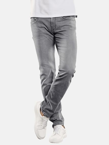 emilio adani Super-Stretch-Denim mit nachhaltiger Baumwolle Silbergrau