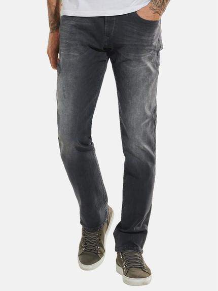 emilio adani Slim Fit Jeans mit leichten Destroy-Elementen Anthrazit