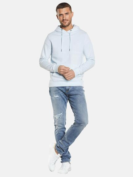 emilio adani Herren Sweatshirt mit Kapuze Blau 34700