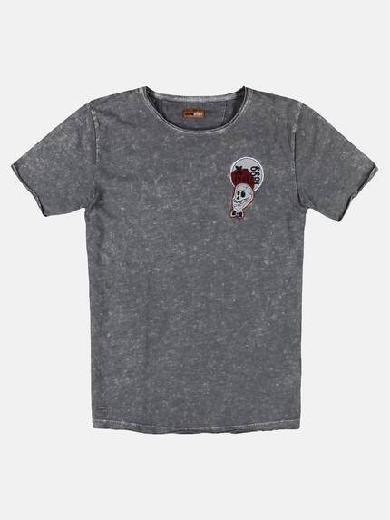 emilio adani Herren Rundhals T-Shirt Grau 25698 emilio adani Herren Rundhals T-Shirt Grau 25698