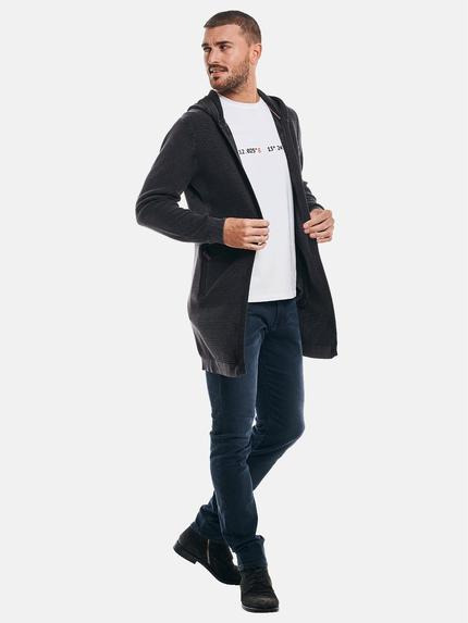 emilio adani Herren Hoodie-Jacke strukturiert Schwarz 32293 emilio adani Herren Hoodie-Jacke strukturiert Schwarz 32293