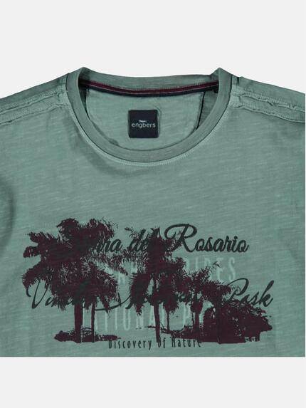 engbers Herren Rundhals T-Shirt Türkisgrün 23803