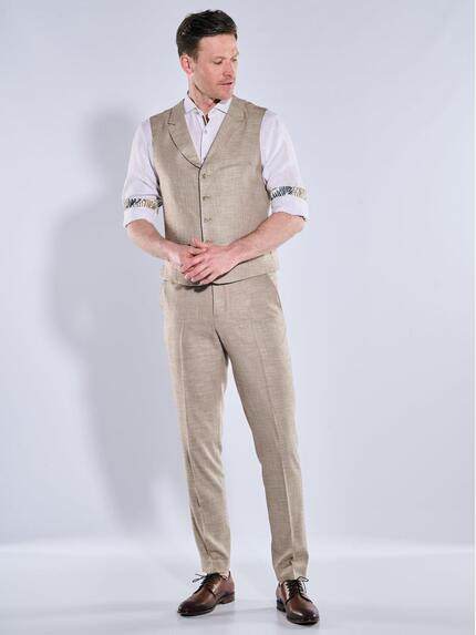 engbers Herren Sakko-Weste slim fit Beige 38394 engbers Herren Sakko-Weste slim fit Beige 38394