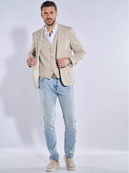 emilio adani Herren Sakko-Weste slim fit Beige 38424 emilio adani Herren Sakko-Weste slim fit Beige 38424