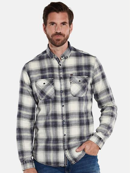 engbers Herren Langarm-Hemd kariert Blau 36052 engbers Herren Langarm-Hemd kariert Blau 36052