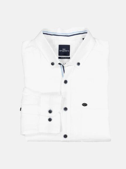 engbers Herren Langarm-Hemd aus Leinen Reinweiss 36647 engbers Herren Langarm-Hemd aus Leinen Reinweiss 36647