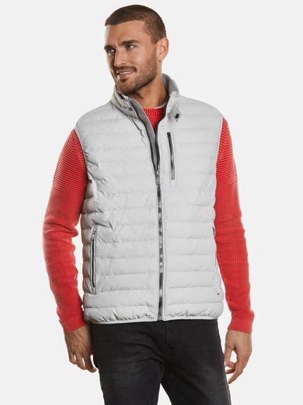 emilio adani Steppweste slim fit Hellgrau