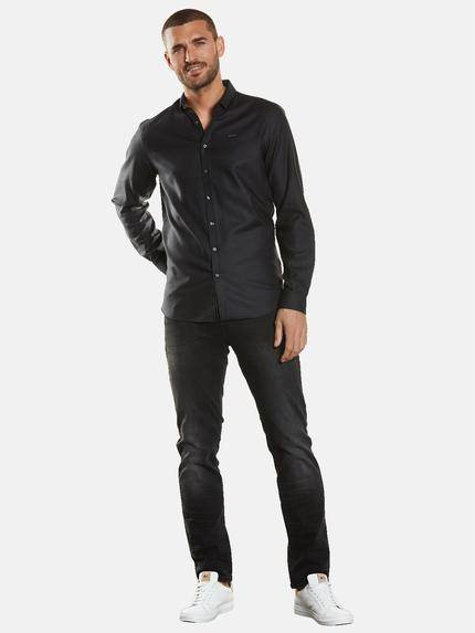 emilio adani Herren Langarm-Hemd uni Schwarz 34402 emilio adani Herren Langarm-Hemd uni Schwarz 34402