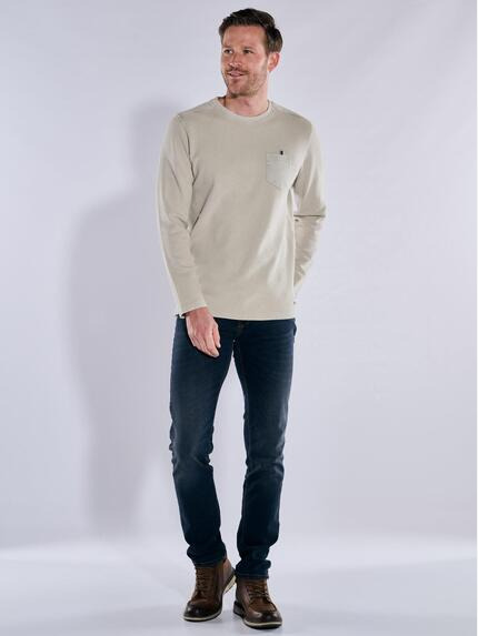 engbers Herren Langarm-Shirt strukturiert Beige 37736 engbers Herren Langarm-Shirt strukturiert Beige 37736