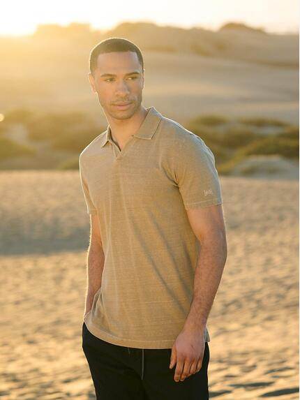 emilio adani Polo-Shirt meliert Braun