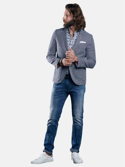 emilio adani Herren Freizeit-Sakko slim fit Blau 29613 emilio adani Herren Freizeit-Sakko slim fit Blau 29613